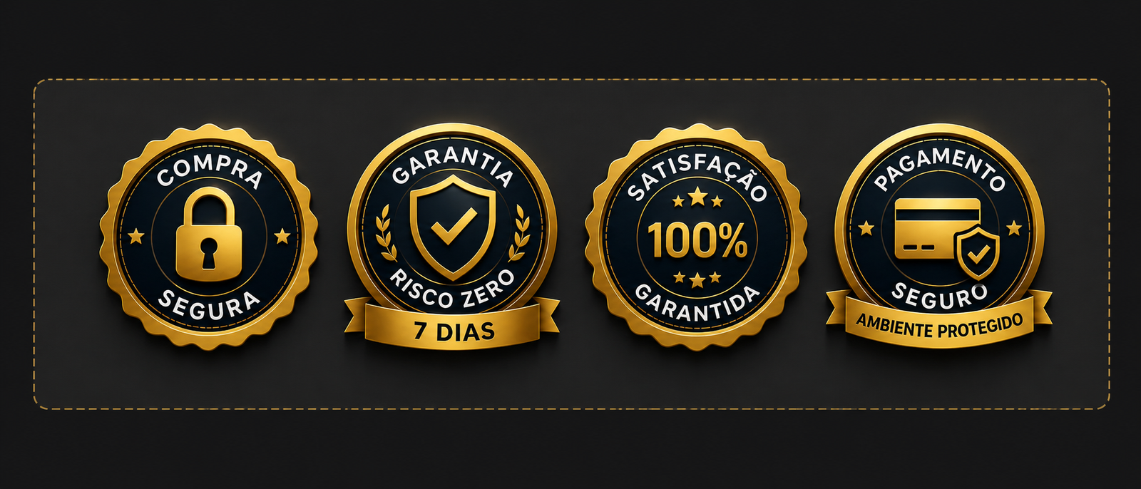 Selos de segurança e garantia